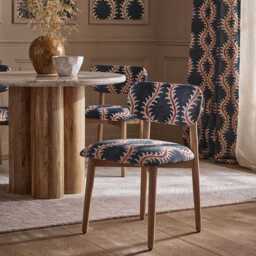 Layla Dining Chair In Linwood Helter Skelter Velvet