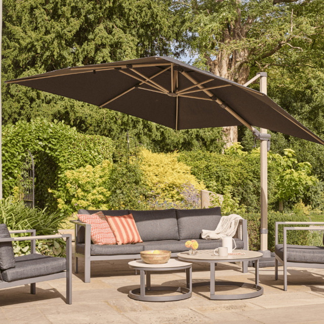 Savannah 3m Wood-Effect Cantilever Parasol - Birch by Atkin And Thyme - image 1