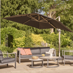Savannah 3m Wood-Effect Cantilever Parasol - Birch by Atkin And Thyme