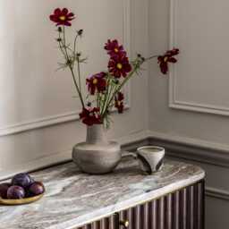 Flute Marble Sideboard - Vintage by Atkin And Thyme, H76 x W147 x D45 cm - thumbnail 4