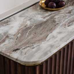 Flute Marble Sideboard - Vintage by Atkin And Thyme, H76 x W147 x D45 cm - thumbnail 3