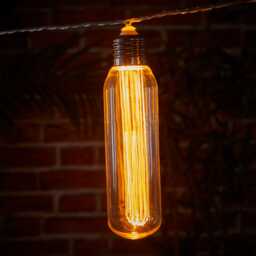 Indoor/Outdoor Connectable Festoon Lights - 10 mixed Antique Bulbs by Atkin And Thyme - thumbnail 4