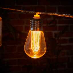 Indoor/Outdoor Connectable Festoon Lights - 10 mixed Antique Bulbs by Atkin And Thyme - thumbnail 3