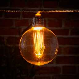 Indoor/Outdoor Connectable Festoon Lights - 10 mixed Antique Bulbs by Atkin And Thyme - thumbnail 2