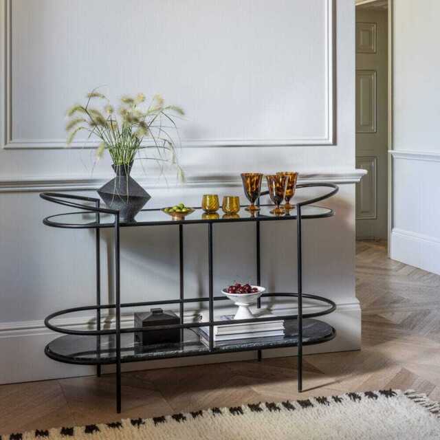 Harper Marble And Mirror Console Table