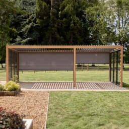 Savannah Pergola with Lights 7m x 3m - Oak Effect