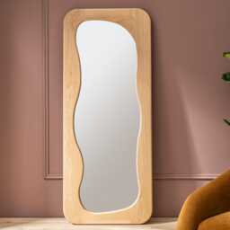 Finn Full Length Mirror by Atkin And Thyme, H145 x W51.5 x D3 cm. The mirror can be hung vertically or horizontally.