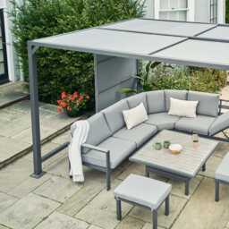 Daria Slatted Panel Gazebo by Atkin And Thyme, H223 x W400 x D300 cm - thumbnail 4