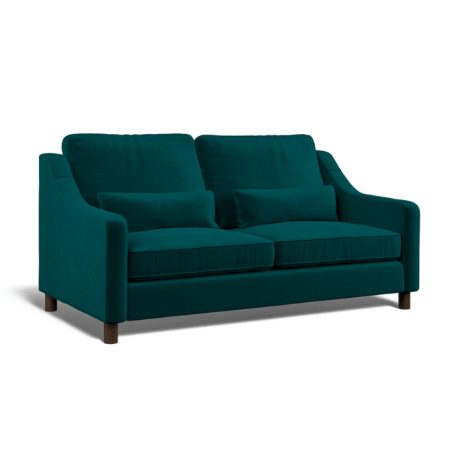 Hampton 3-Seat Sofa In Mallard Eco Velvet by Atkin And Thyme - image 1