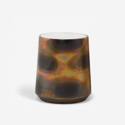 Burnished Copper Side Table with Marble Top by Atkin And Thyme - thumbnail 4