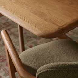 Cruz Solid Oak Dining Table by Atkin And Thyme, H75 x W200 x D95 cm - thumbnail 3