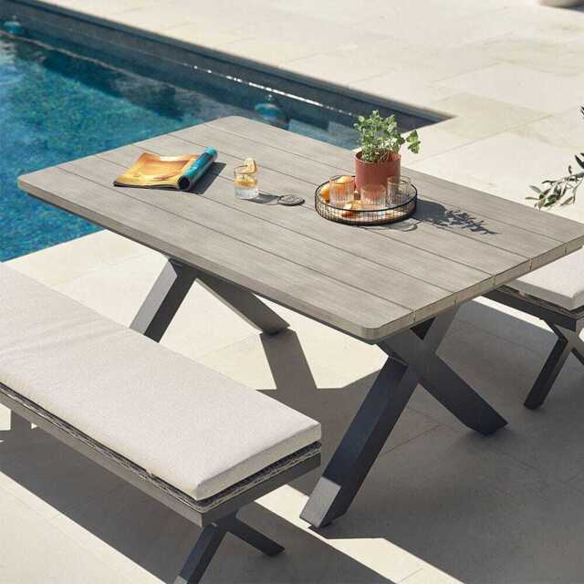 Gabriela 6 Seat Bench Dining Set