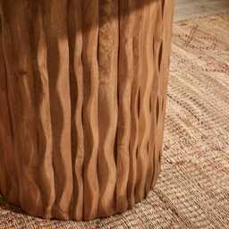 Flora Wooden Round Dining Table With Curved Edge Pillar Base by Atkin And Thyme - thumbnail 4