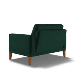 Fitzroy Loveseat In Hunter Eco Velvet by Atkin And Thyme, H86 x W126 x D100 cm - thumbnail 4