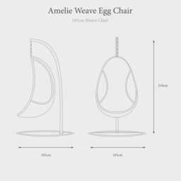 Amelie Weave Egg Chair by Atkin And Thyme - thumbnail 2