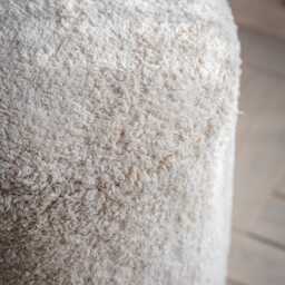 Carnaby Footstool in Cotton Rug by Atkin And Thyme, H48 x W42 x D42 cm - thumbnail 2