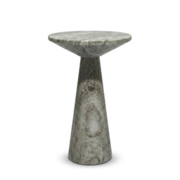Basso Marble Side Table In Fantasy Brown by Atkin And Thyme - thumbnail 2
