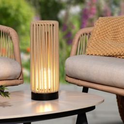 Tubetto Rechargeable Rope Table Lamp by Atkin And Thyme, H27 x W30 x L30cm - thumbnail 2