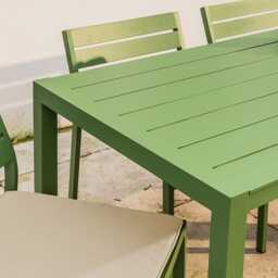 Anna 4 Seat Dining Set in Green by Atkin And Thyme - thumbnail 2