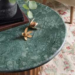 Jude Fluted Marble Coffee Table by Atkin And Thyme, Height = 43cm / Diameter = 76cm - thumbnail 2