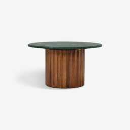 Jude Fluted Marble Coffee Table by Atkin And Thyme, Height = 43cm / Diameter = 76cm - thumbnail 3