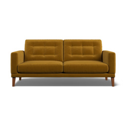 Fitzroy 3-Seat Sofa In Turmeric Eco Velvet by Atkin And Thyme - thumbnail 5