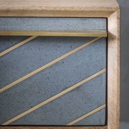 Toshi Bedside Table by Atkin And Thyme, W48 x D35 x H49cm - thumbnail 2