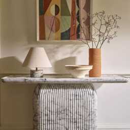 Capri Console Table Marble Finish by Atkin And Thyme, H81 x W120 x D35 cm - thumbnail 3