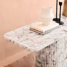 Capri Console Table Marble Finish by Atkin And Thyme, H81 x W120 x D35 cm - thumbnail 4