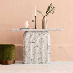 Capri Console Table Marble Finish by Atkin And Thyme, H81 x W120 x D35 cm - thumbnail 2