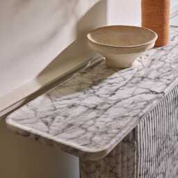Capri Console Table Marble Finish by Atkin And Thyme, H81 x W120 x D35 cm - thumbnail 5