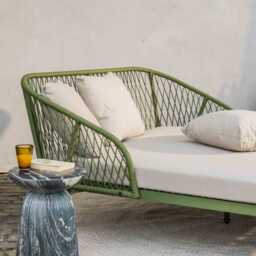 Lauren Daybed in Green by Atkin And Thyme, H87 x W161 x D178 cm - thumbnail 2