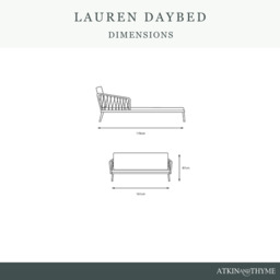 Lauren Daybed in Green by Atkin And Thyme, H87 x W161 x D178 cm - thumbnail 4