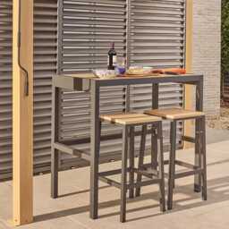 Savannah Bar Table and 2 Bar Stools - Oak by Atkin And Thyme - thumbnail 1
