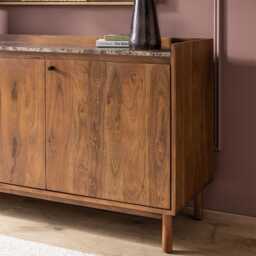 Brera Marble Sideboard by Atkin And Thyme, H75.5 x W160 x D45 cm - thumbnail 5