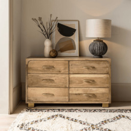 Miro 6 Drawer Chest by Atkin And Thyme, H68 x W130 x D40 cm - thumbnail 1