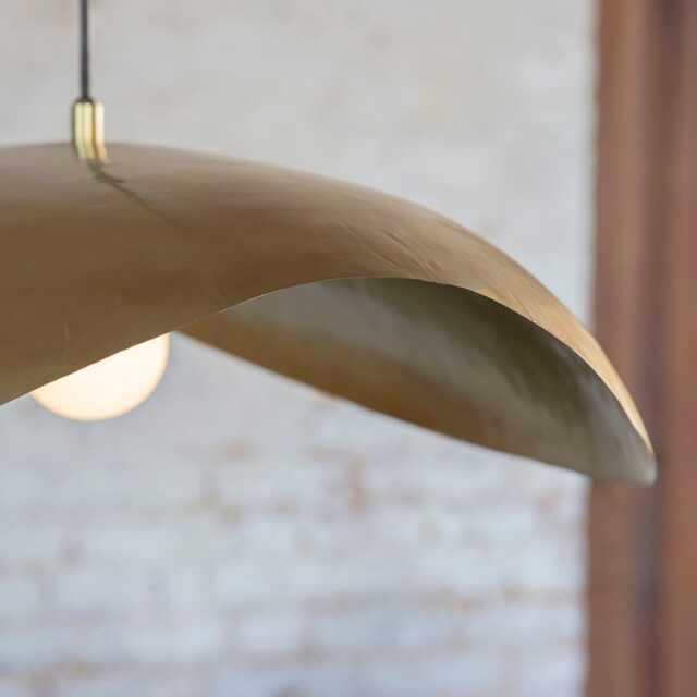 Serene Brass Pendant Light by Atkin And Thyme, H16 x W78 x D50cm - image 1