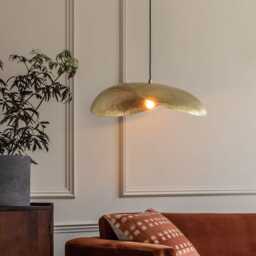 Serene Brass Pendant Light by Atkin And Thyme, H16 x W78 x D50cm - thumbnail 2