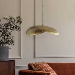 Serene Brass Pendant Light by Atkin And Thyme, H16 x W78 x D50cm - thumbnail 3