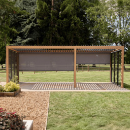 Savannah Pergola with lights 7m x 3m Kit - Oak by Atkin And Thyme