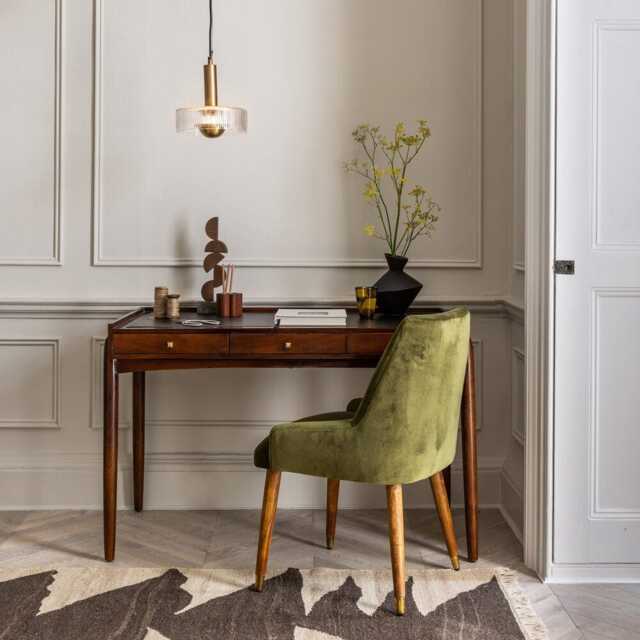 Quinn Writing Desk by Atkin And Thyme, H77 x W121 x D65 cm - image 1