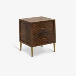 Fandango Bedside Table by Atkin And Thyme, H46 x W41 x DH53 x cm - thumbnail 4