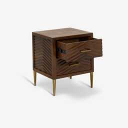 Fandango Bedside Table by Atkin And Thyme, H46 x W41 x DH53 x cm - thumbnail 5