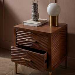 Fandango Bedside Table by Atkin And Thyme, H46 x W41 x DH53 x cm - thumbnail 1
