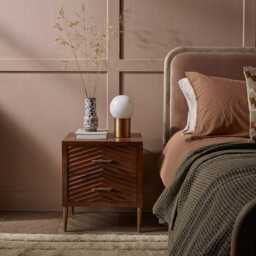 Fandango Bedside Table by Atkin And Thyme, H46 x W41 x DH53 x cm - thumbnail 2