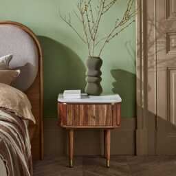 Flute Marble Bedside Drawer by Atkin And Thyme, W48 x D37 x H51.5cm - thumbnail 4
