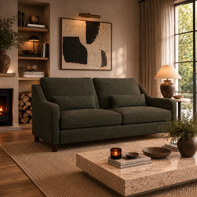 Hampton 4 Seat Sofa In Fern Boucle