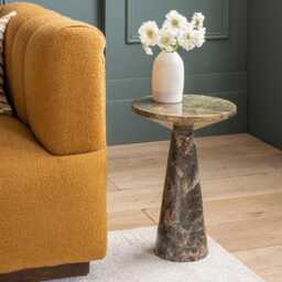 Basso Marble Side Table by Atkin And Thyme, H46 x W31 x D31 cm