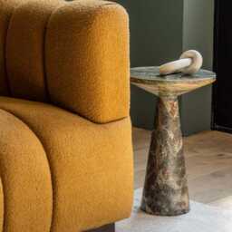 Basso Marble Side Table by Atkin And Thyme, H46 x W31 x D31 cm - thumbnail 3