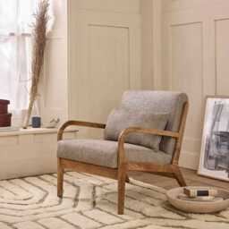 Pip Armchair In Ticking